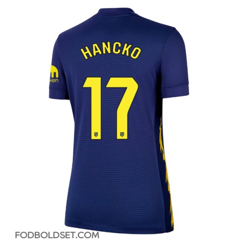 Atletico Madrid David Hancko #17 Udebanetrøje Dame 2025-26 Kortærmet